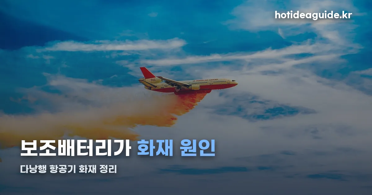 다낭행 항공기 화재 정리 썸네일