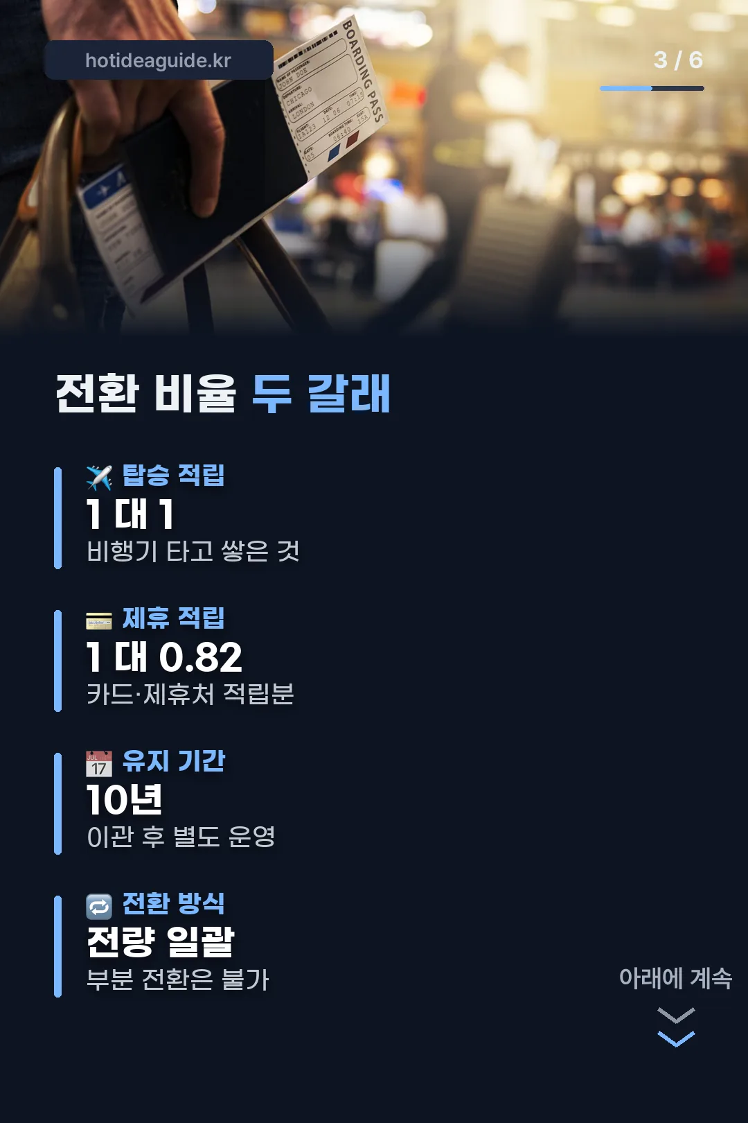 전환 비율 두 갈래