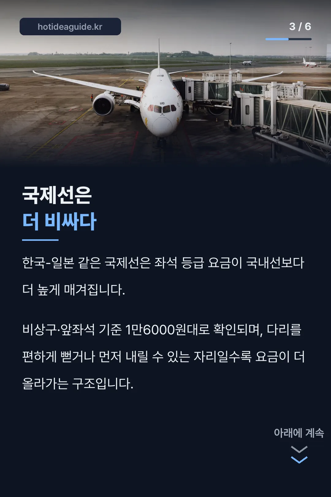 국제선 요금 차이
